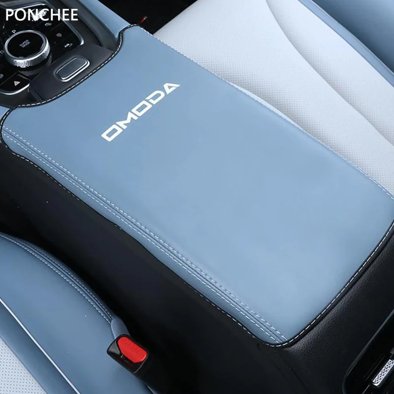 

Car Armrest Box Cover for Chery Omoda C5 5 FX 2022 2023 The Leather Gearshift Lever Protects The Interior Automobile Supplies