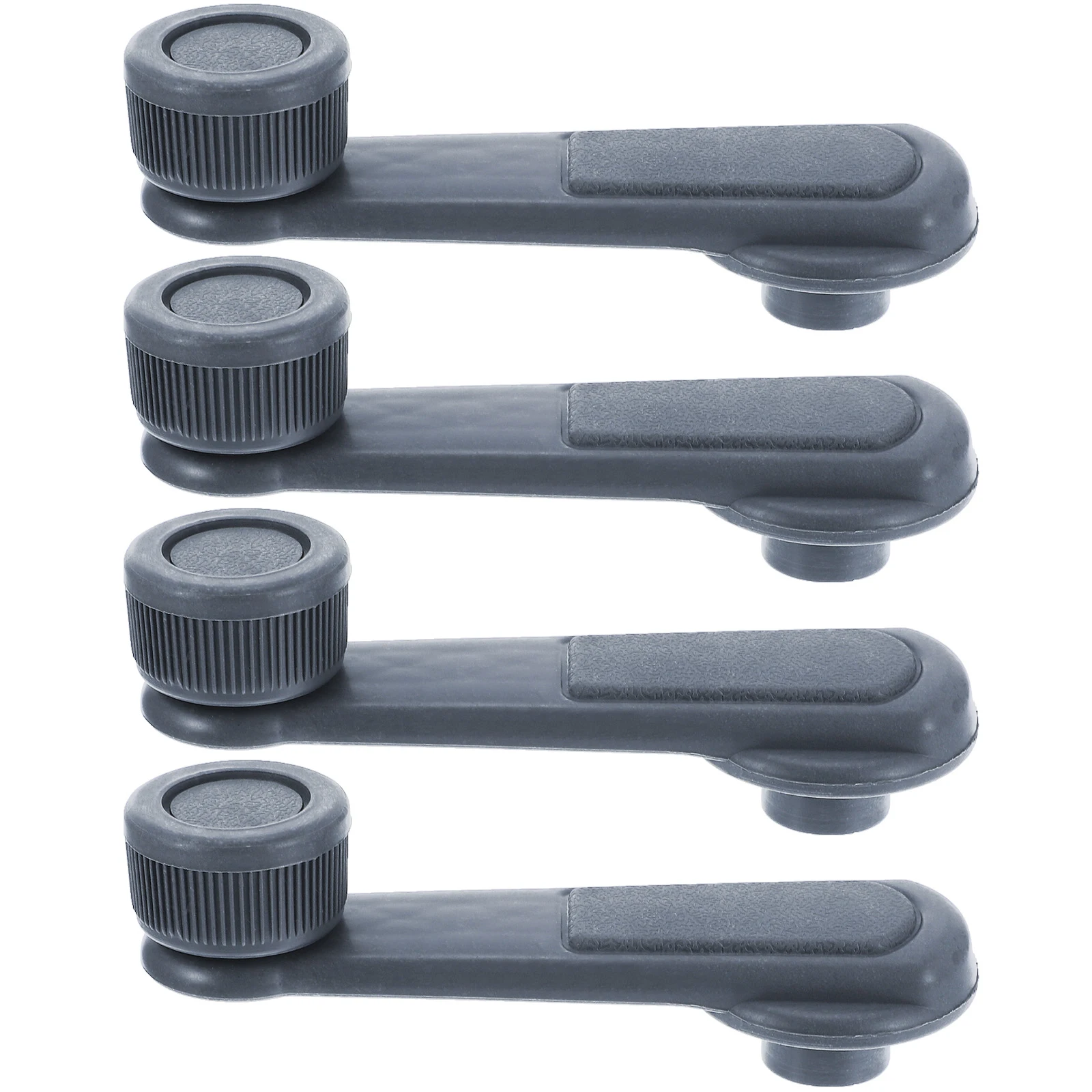 

4 pcs Car Window Crank Handles ABS Manual Glass Lifters Gray 05 Fit Cars Easy Operation Reliable Replacement