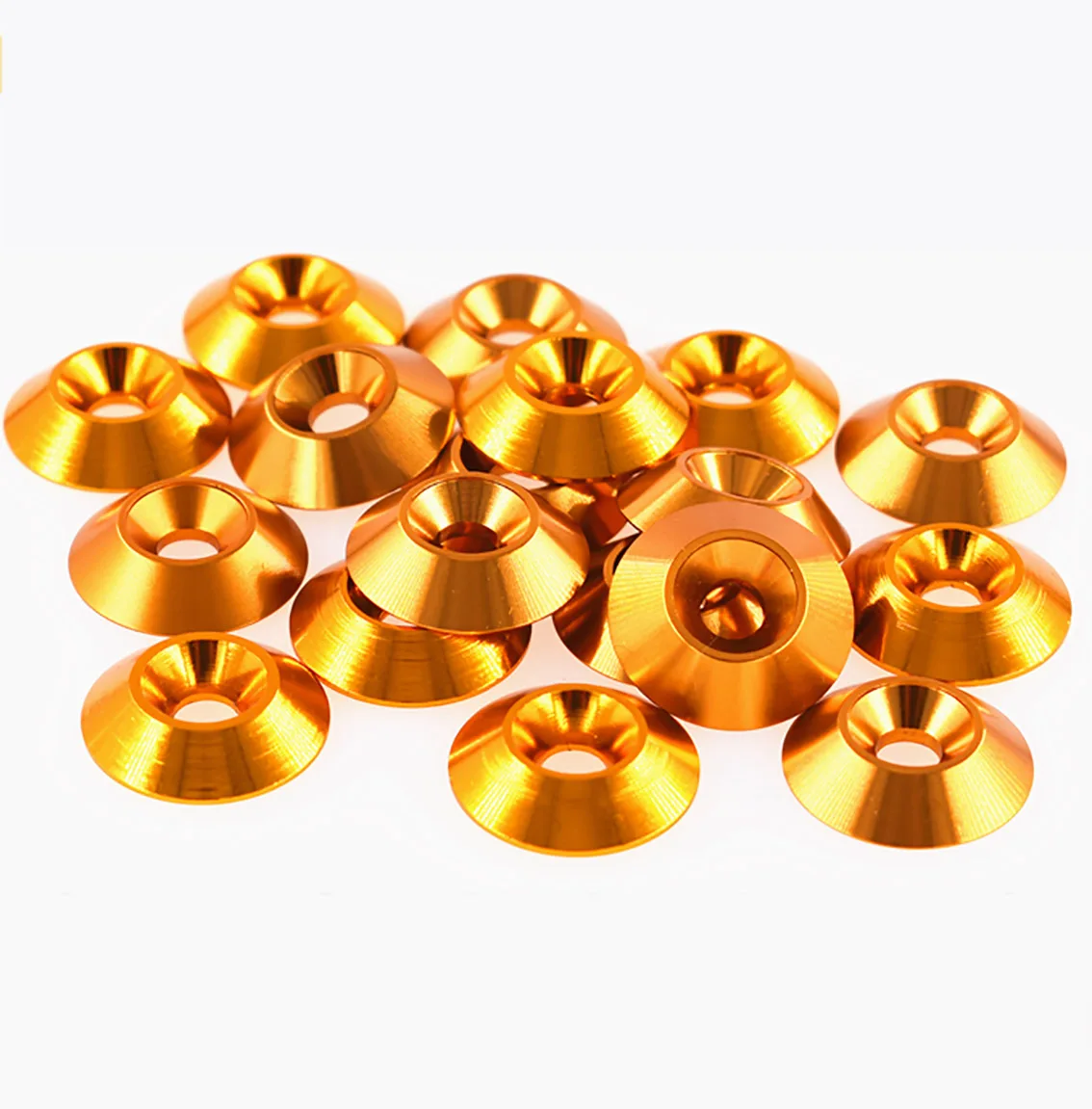 M2 M2.5 M3 M3.5 M4 M5 M6 Brass Countersunk Umbrella Head Conical Washer Cone Flat Gasket DIY Parts