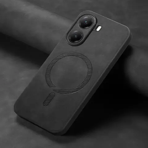 for Magsafe Leather Case for POCO X7 Pro Matte Wireless Charging Protection Cover Bumper for POCO X7 X7 Pro F7 Ultra Shell