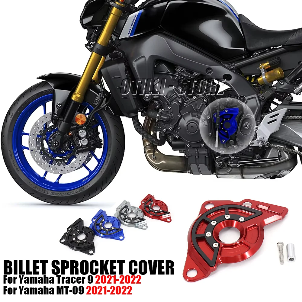 

Left Sprocket Cover Case Saver Protector Chain Guard For YAMAHA MT-09 MT 09 MT09 SP Tracer 9 TRACER 9 GT