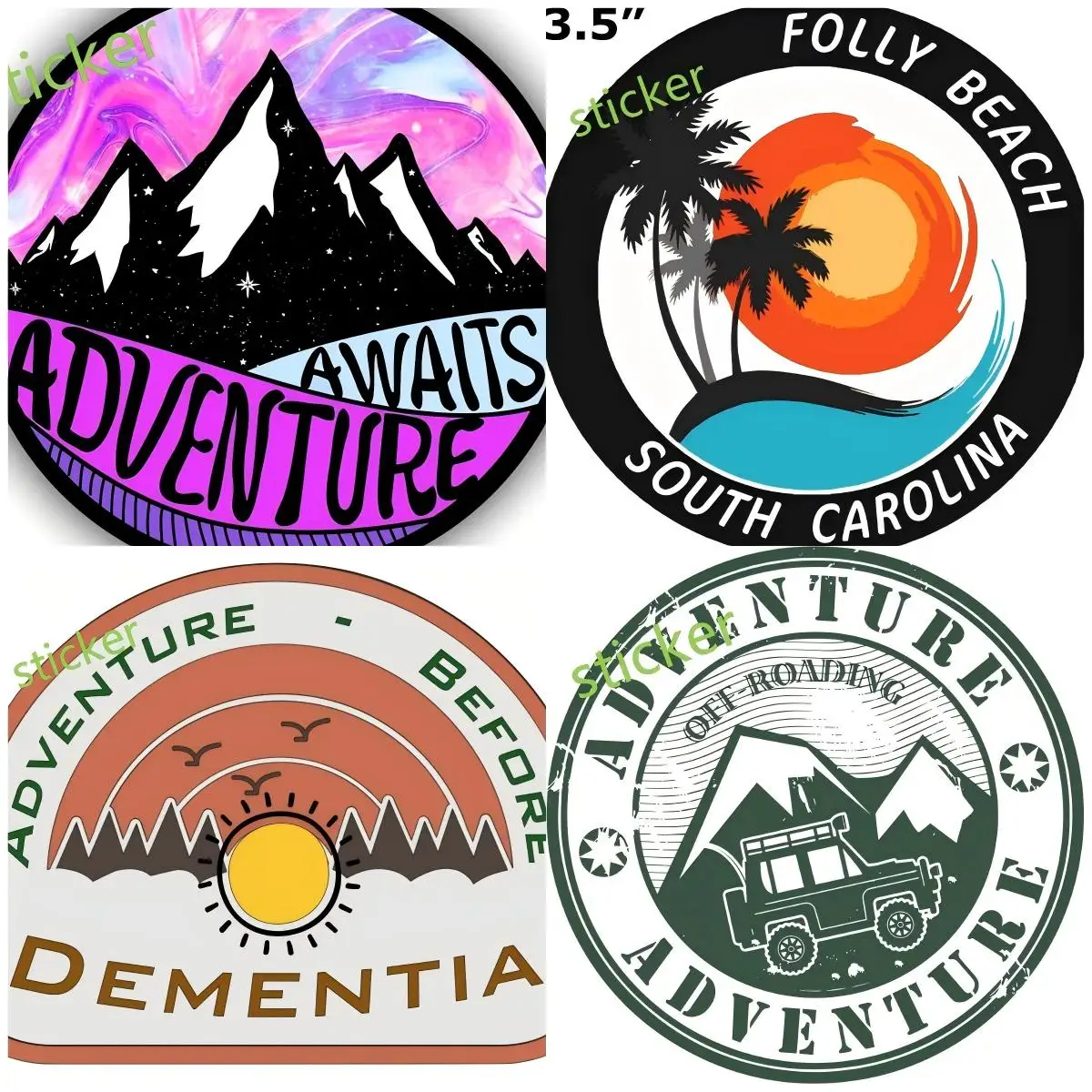 

Adventures sticker Car Camper Accessories Anti Scratch Exterior 4x4 Offroad 4wd Funny Car Waterproof Decor