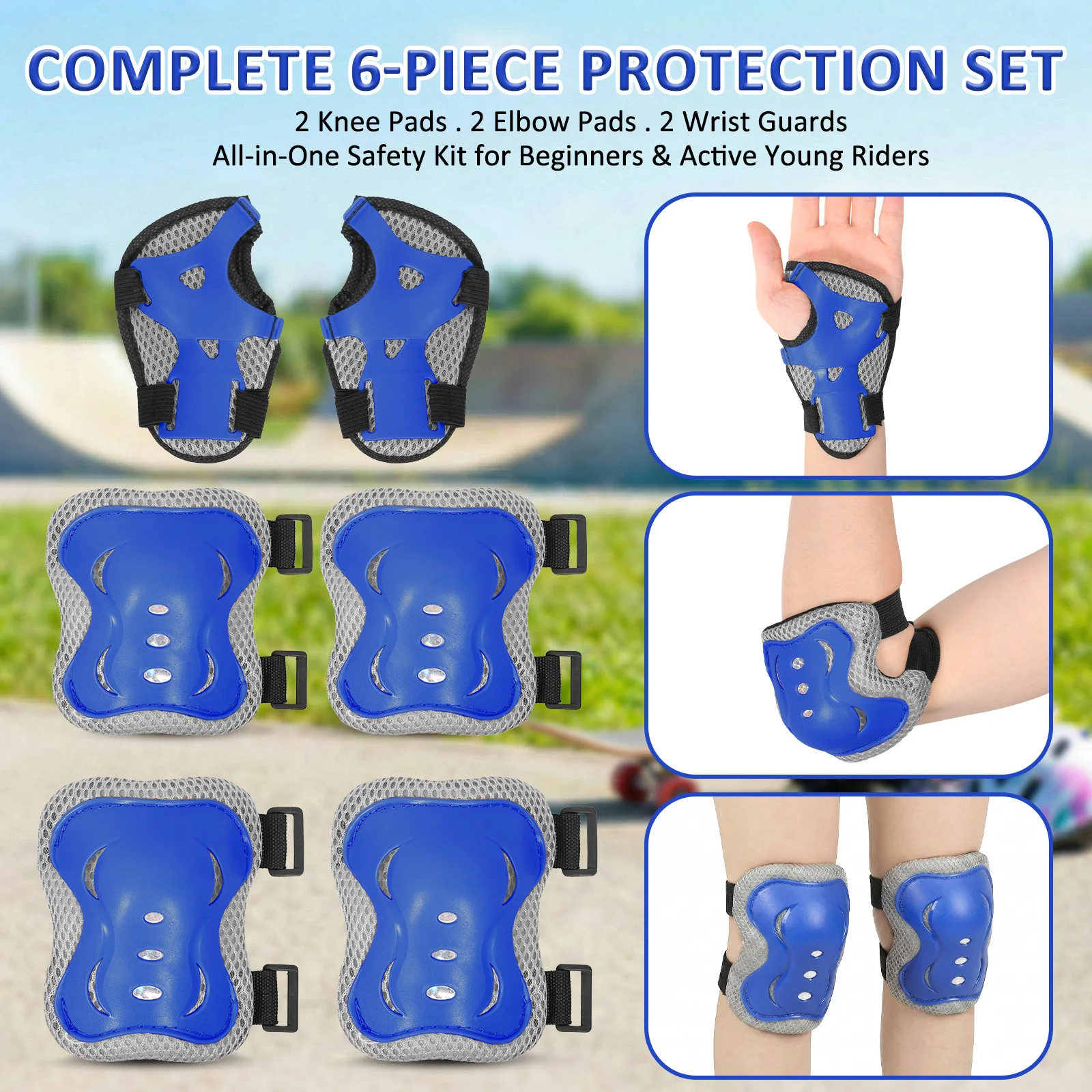 6'sı 1 arada Dizlikler ve Dirs - Cycling Protective Gear For Kids incelemesi ve fiyatı