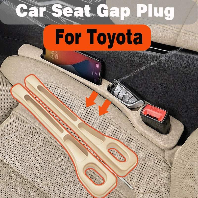 

Car Seat leak-Organizer Proof strip Gap Filler Between Seats Accessories For Toyota Yaris Vios Corolla Camry Crown Mirai RAV4
