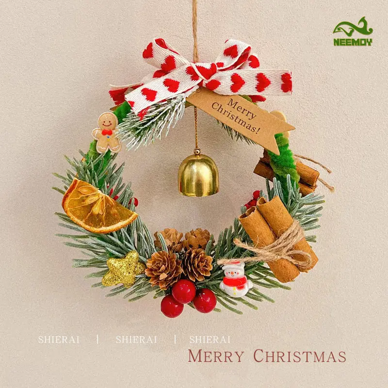 Christmas Decoration Car Hanging Decoration Imitation Nobel Mini Christmas Wreath Christmas Tree Decoration Showcase