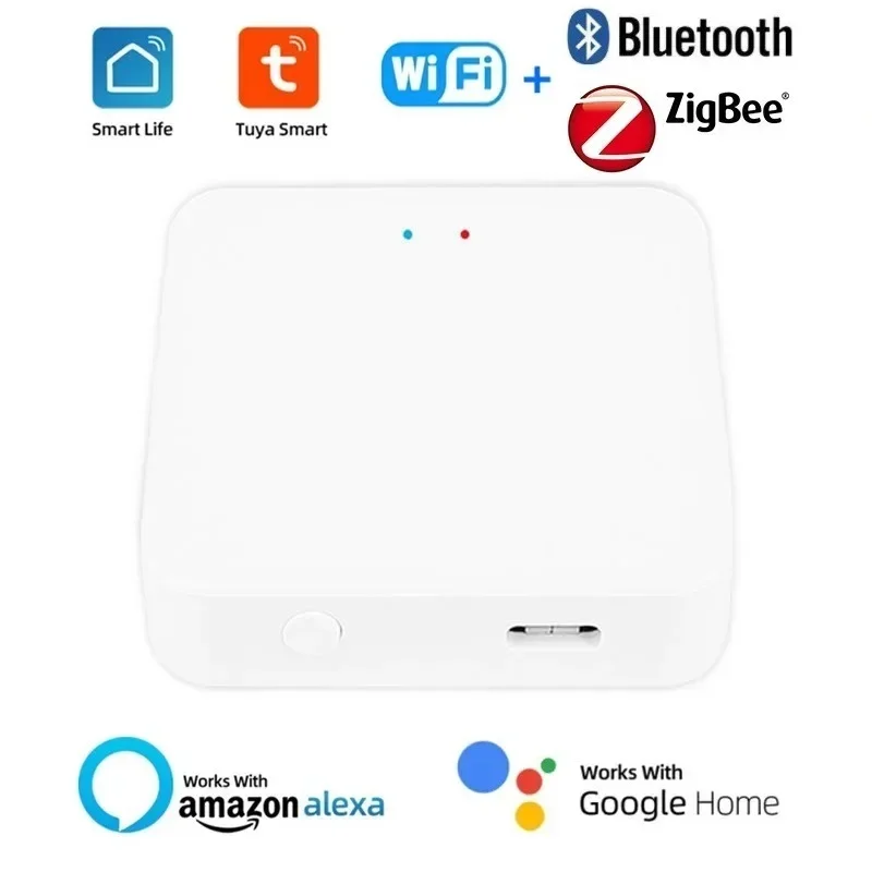 

Умный многорежимный шлюз Tuya ZigBee Bluetooth Hub Беспроводное приложение Smart Life Мост дистанционного управления работает с Alexa Google Home