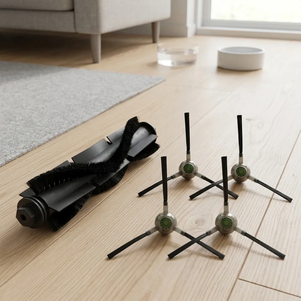 For Neatsvor For S700 For S700 for Pro Replacement Brush Kit Roller Brush + 4 Side Brushes for Vacuum and Mop Function