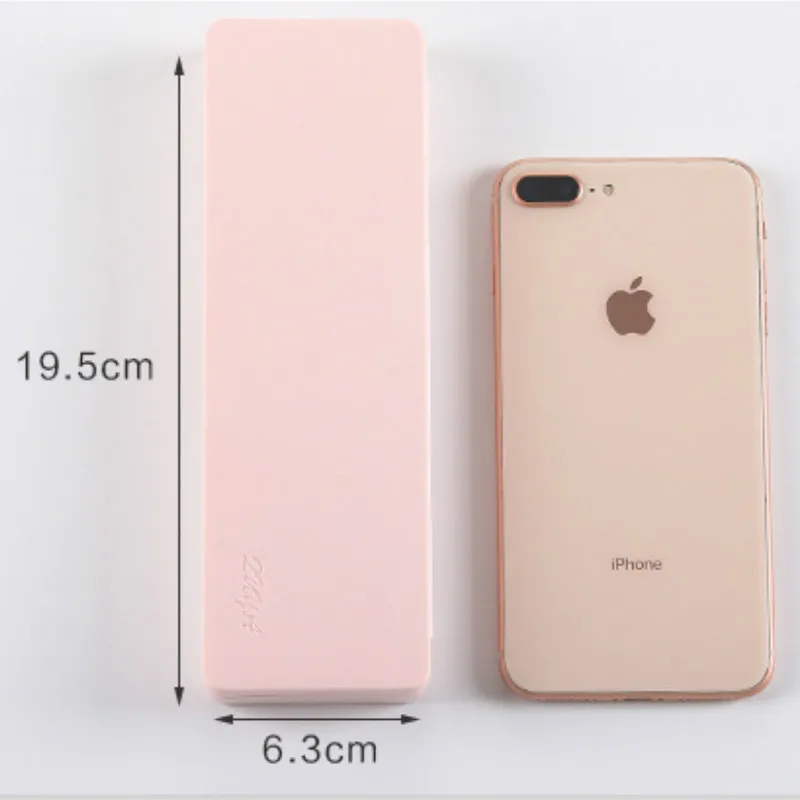 No Printing Simple PP Frosted Solid Color Stationery Box Small Fresh Creativity Student Desktop Organize Pencil Case Storage Box