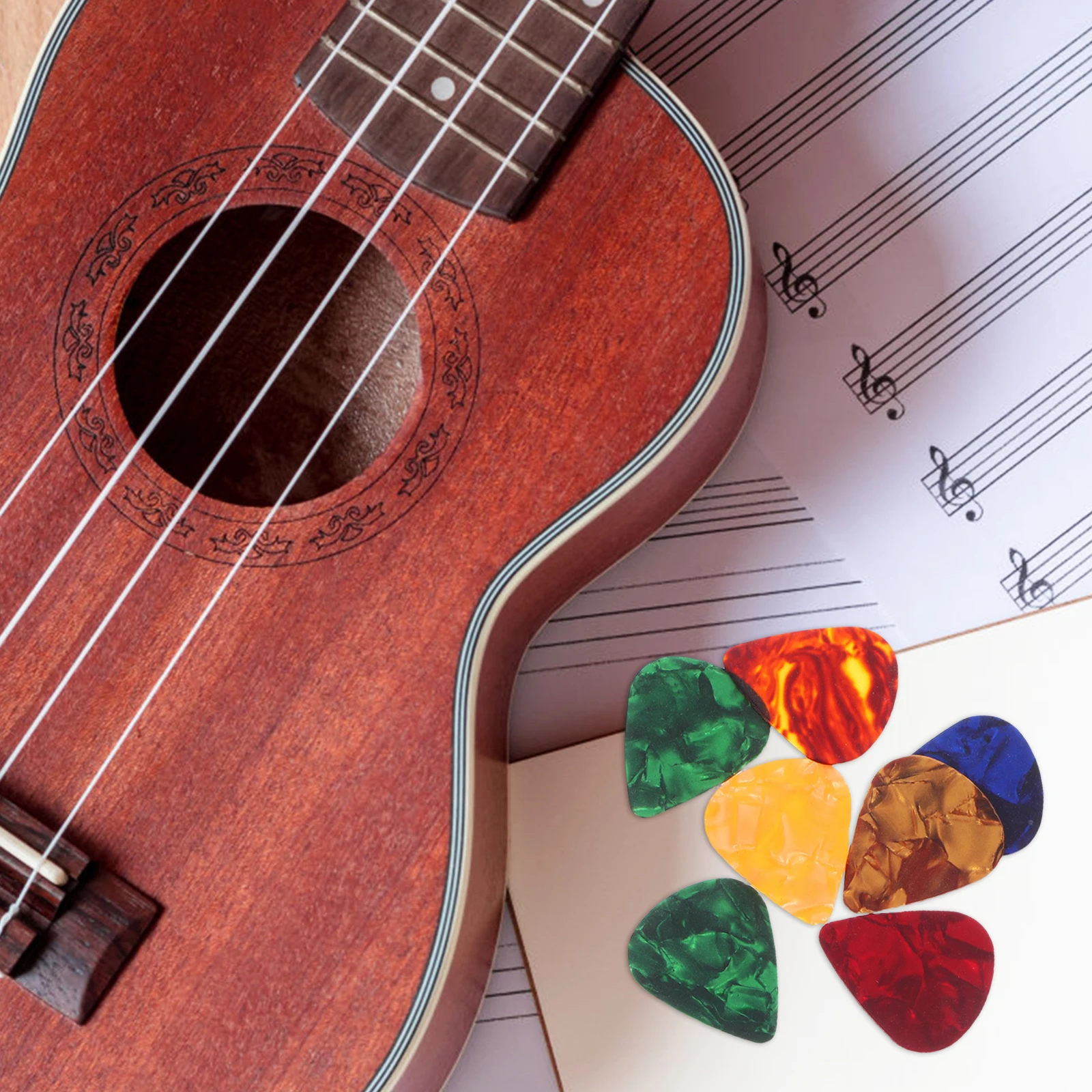 

10pcs Guitar Picks Premium Colorful Resistant Picks For Guitar Bass Ukulele Mandolin Banjo Smooth Touch Light Easy To