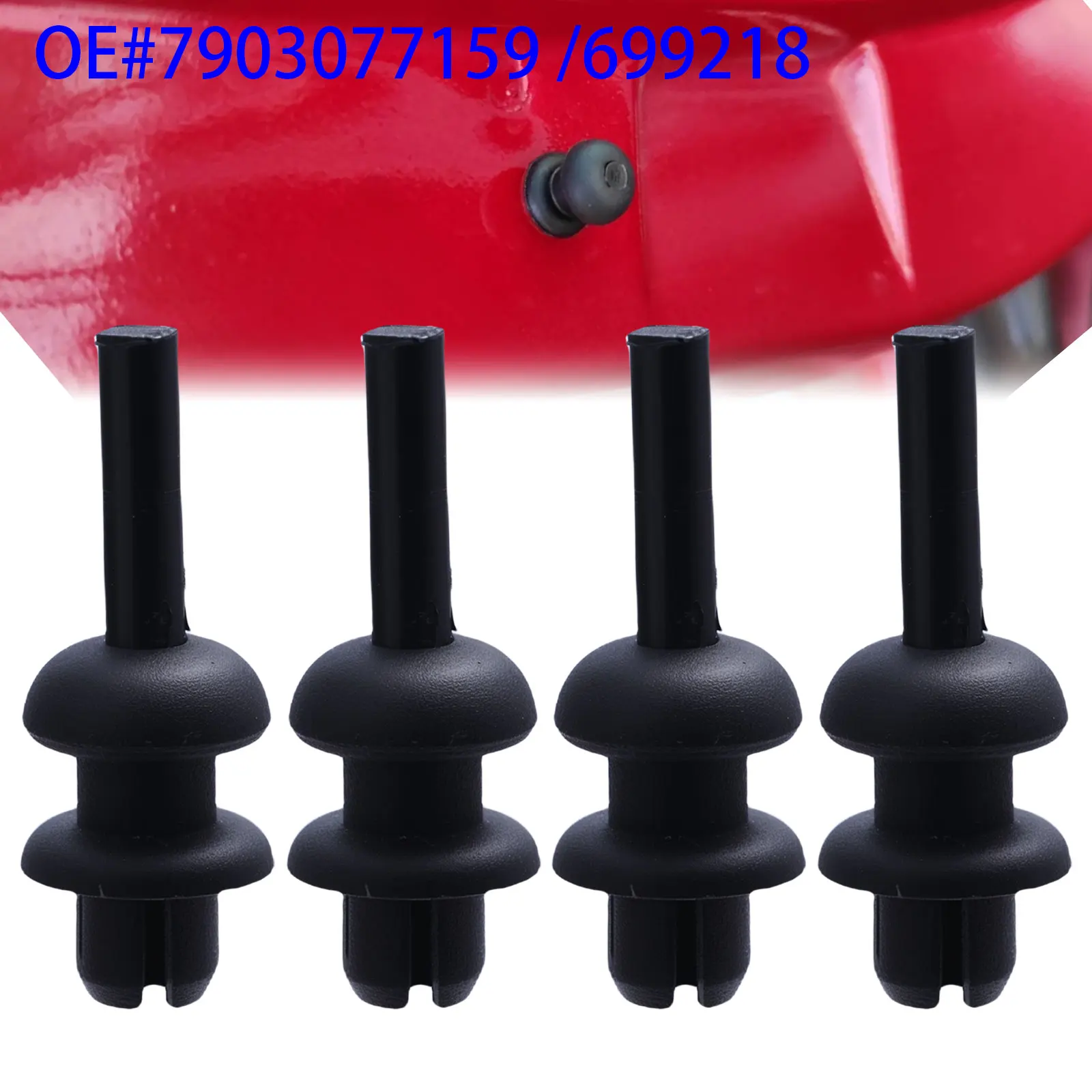 2 Pieces Parcel Shelf Hanger Clips Rear Trunk String Mounting Retainer For Citroen C2 C3 C4 Ds3 Saxo 699218 7903077159