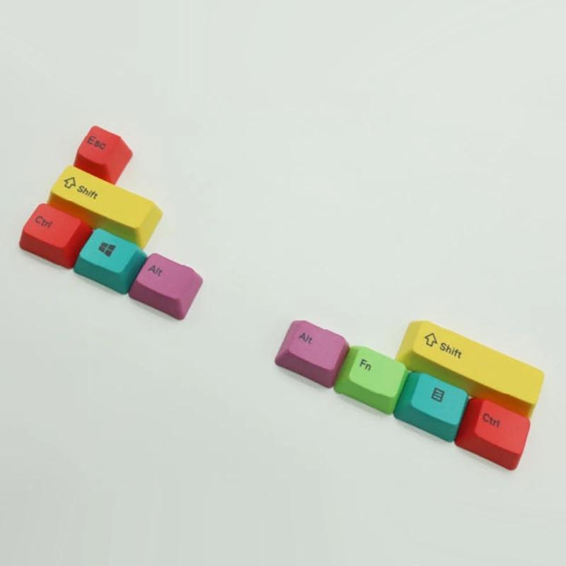 เปลี่ยนได้สําหรับ Mac/WIN คีย์บอร์ด Keycaps OEM PBT CMYK Modifiers 10 คีย์-เลเซอร์แกะสลัก Keycaps