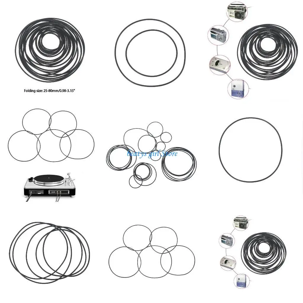 C7AB 20Pcs Belt For Recorders CD-ROM Video Machines DVD Drive Cassette Tape Decks