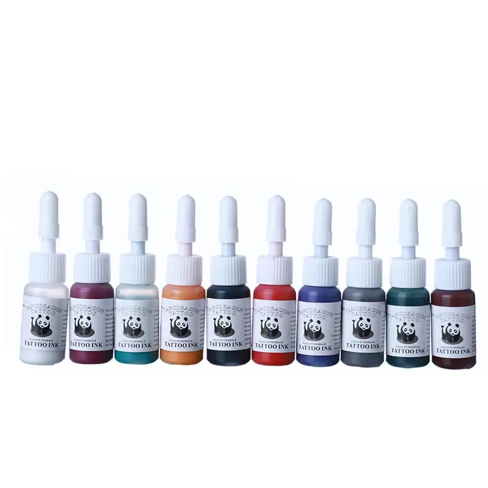 6/8/10 color ,Professional tattoo ink set, tattoo consumables, long lasting, painting, body art supplies - Image 2