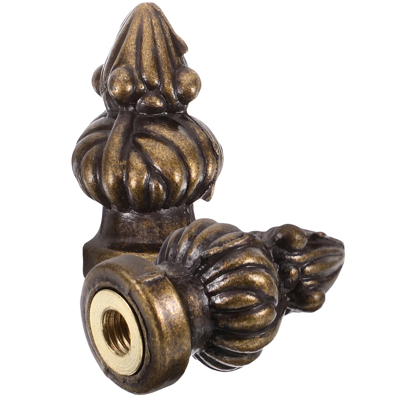 

2 Pcs Pineapple Desk Lamp Knob Lamps Caps Table Finials for Decorations Decorative Lighting