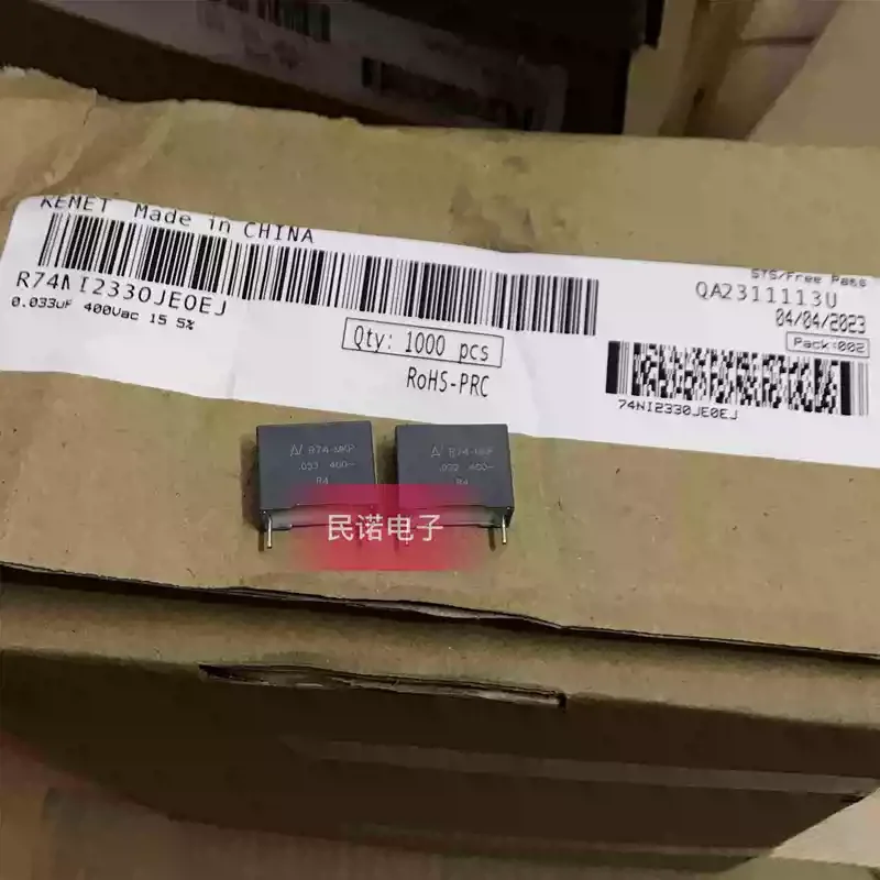 10-100pcs R74 400VAC 0.033UF 400V 333 33NF Pin Distance 15mm Brand New AV Safety Standard Film Capacitors