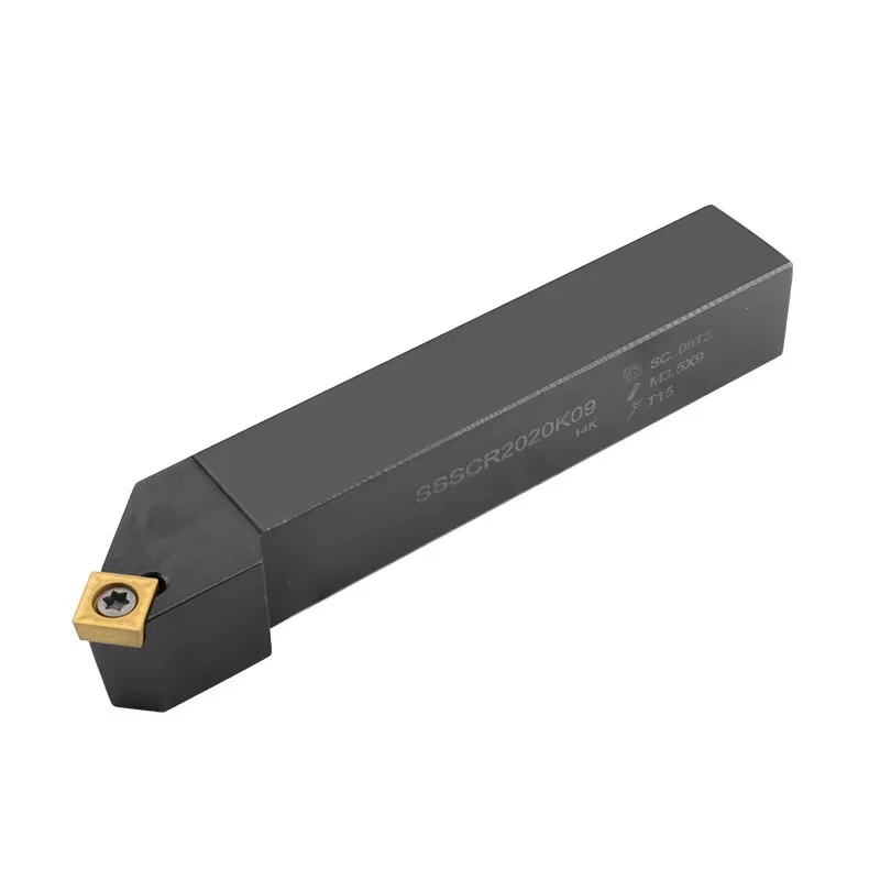CNC 선반 외부 터닝 도구 홀더, SSSCR1212H09 SSSCR1616H09 SSSCR2020K09 SSSCR2020K12 SSSCR2525M09 SSSCR2525M12, 1 개