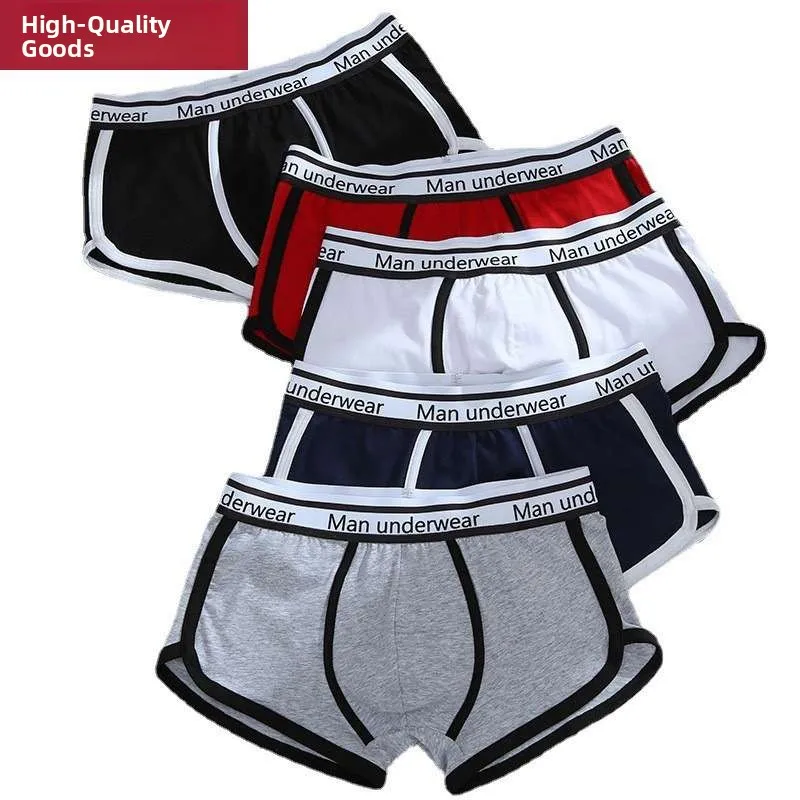 

Men's Cotton Underwear Breathable Comfortable Large Size Sports Sexy Trendy Boxer orts Long Pants Youth Faion