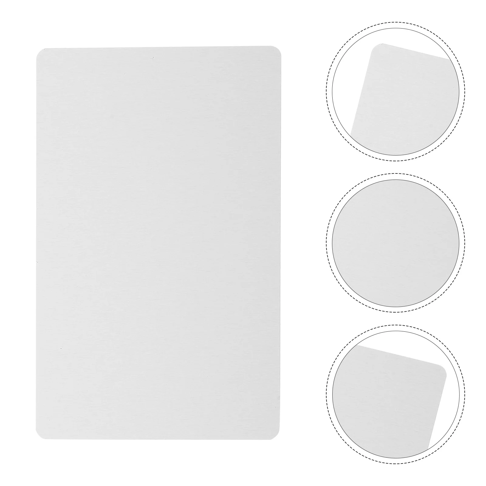 100Pcs Blank Metal Name Cards Aluminum Alloy Sublimation Blanks for Business Card DIY Printing Thick Premium Quality