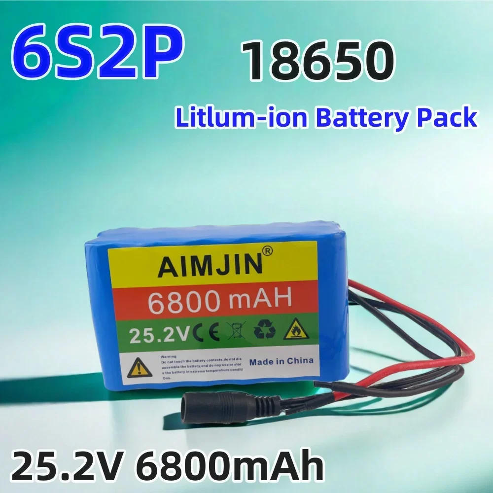 

25.2V 6800mAh 6S2P Rechargeable Lithium Battery Pack , Suitable for Power Supply of Electric Toys, Electronic Products etc