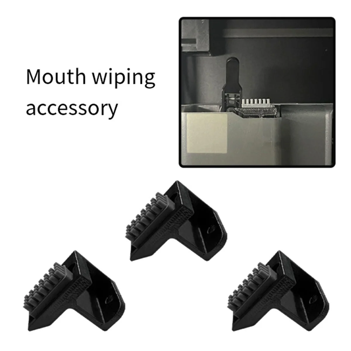 New 3pcs Printer Head Wiping Kit for X1 P1 Series, Cleaning Tool for Bambu Lab 3D Printer Accessories