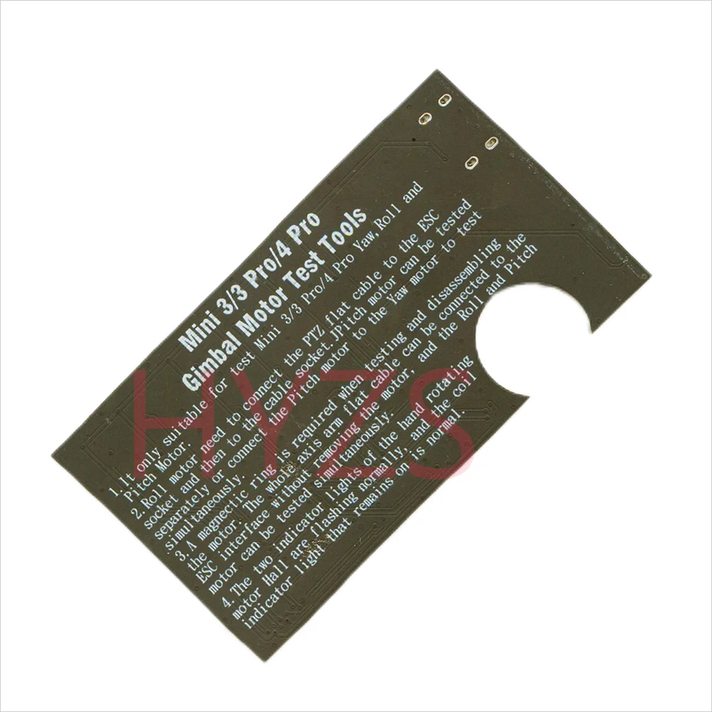

Плата тестирования двигателя карданного подвеса для серии Mini 3/3 Pro/4 Pro, инструменты для тестирования двигателя, обслуживание двигателя дрона Pitch Roll Yaw