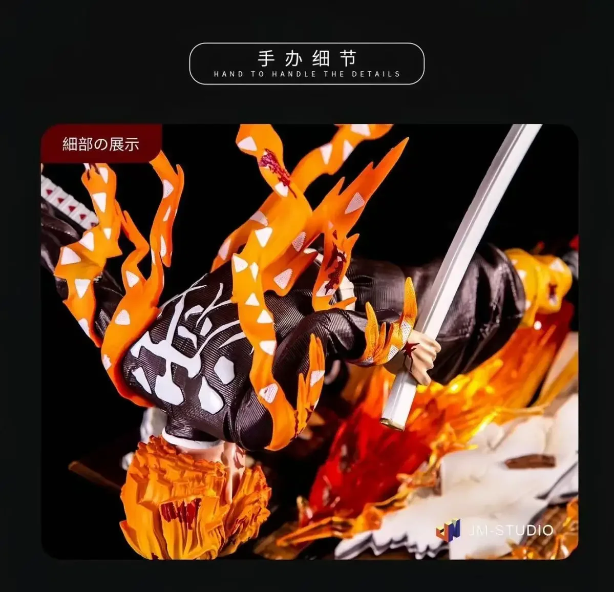 New Demon Slayer Agatsuma Zenitsu Anime Figure 28cm Thunderclap Figurine PVC Statue Desktop Ornament Collection Model Toys Gifts