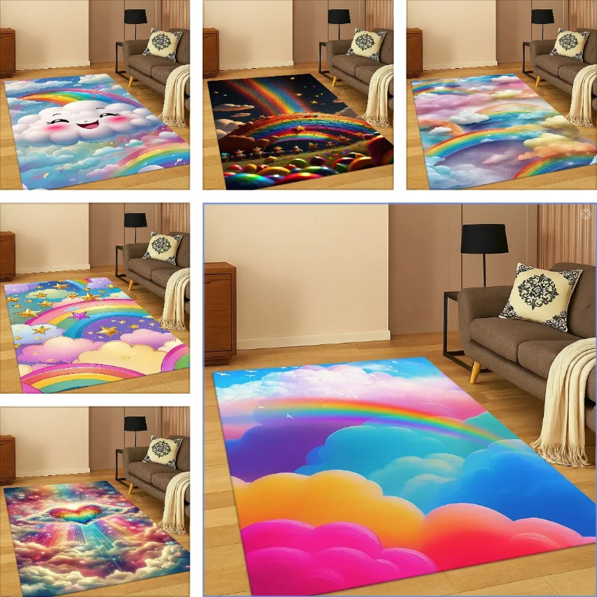 Multiple Patterns Carpet Living Room Anti-slip Floor Mat Easy To Clean Large Area Rug Children's House Ground Mat Gift