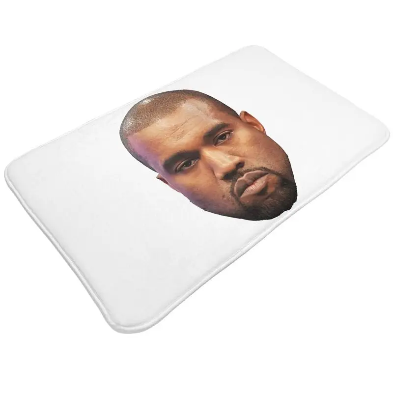 Custom Funny Kanye West Meme Doormat Anti-Slip Entrance Bathroom Kitchen Floor Door Mat Rapper Music Producer Rug Carpet Footpad