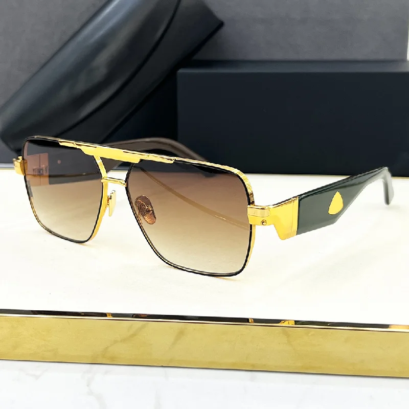 

MAY KING Fashion Light Luxury Square Design Sunglasses for Men Women Trendy Vacation Style Cool Outdoor Driving Glasses