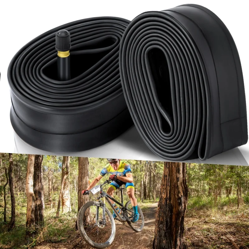 

2 шт. велосипедные трубки 26x1,75/2,125 и 27,5x1,75/2,125, прочная бутилкаучуковая замена велосипедной трубки для MTB, горного шоссейного велоспорта