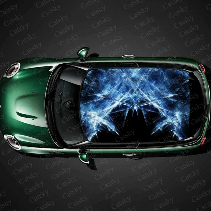 

Geometric Space Wallpaper Car roof sticker wrap racing SUV accessories packaging painting PVC car accessories graphic decals