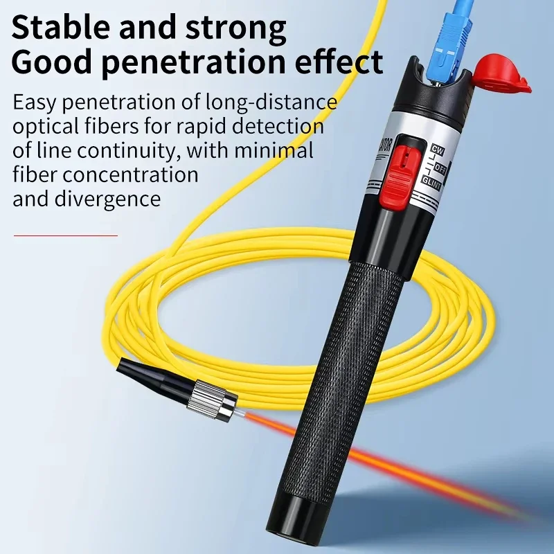 

Перезаряжаемый тестер оптоволоконного кабеля VFL 15 30 50 МВт (опция) Литиевая батарея Визуальный локатор неисправностей Перезаряжаемый