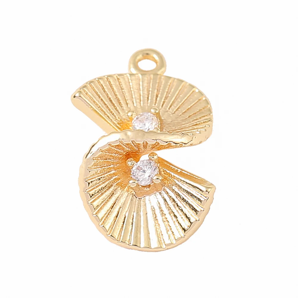 

Factory Wholesale Brass Mosaic Zircon Ginkgo Leaf Charms Pendants Necklace and Bracelet Earring Diy Jewelry Accessories Parts