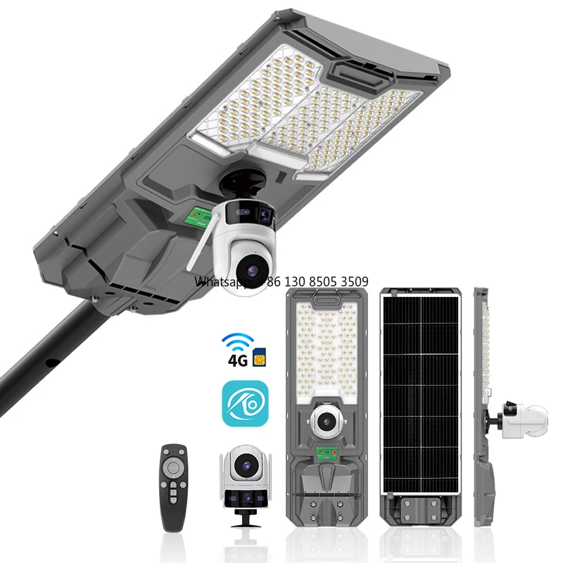 

New Solar All in One Street Light Camera Design Solar Street Light with 4g Camera Cctv Led Solar Street Light With Motion Sensor