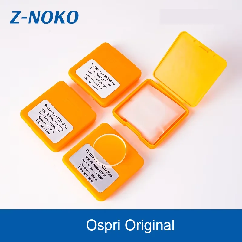 ZNOKE OSPRI original Laser cutting machine protective lens fiber optic fittings quartz lens coated lens