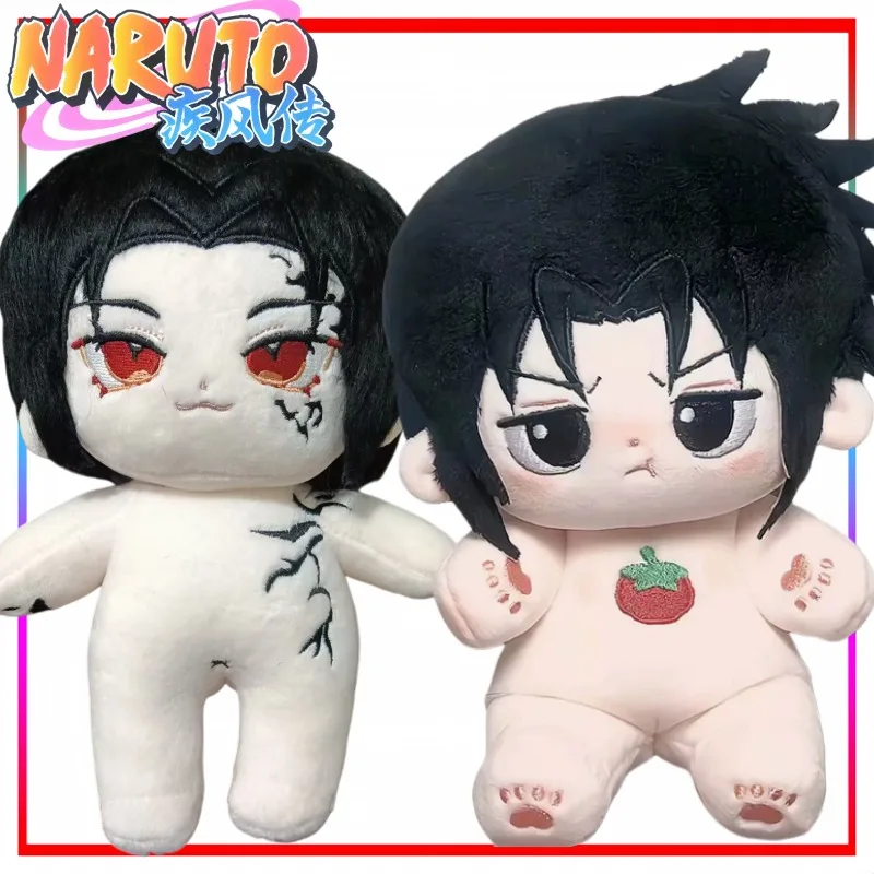 

Новая хлопковая кукла Наруто, плюшевая игрушка Учиха Саске, аниме-товары, праздничный подарок, повседневные модные трендовые игрушки, около 20 см