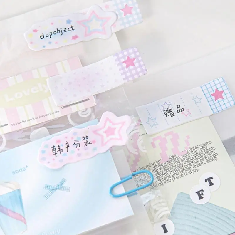 Memos Memos Pad Star Label Stlat Stlat Athetic Sticky Note น่ารักแท็บดัชนี Notepads ที่น่ารัก
