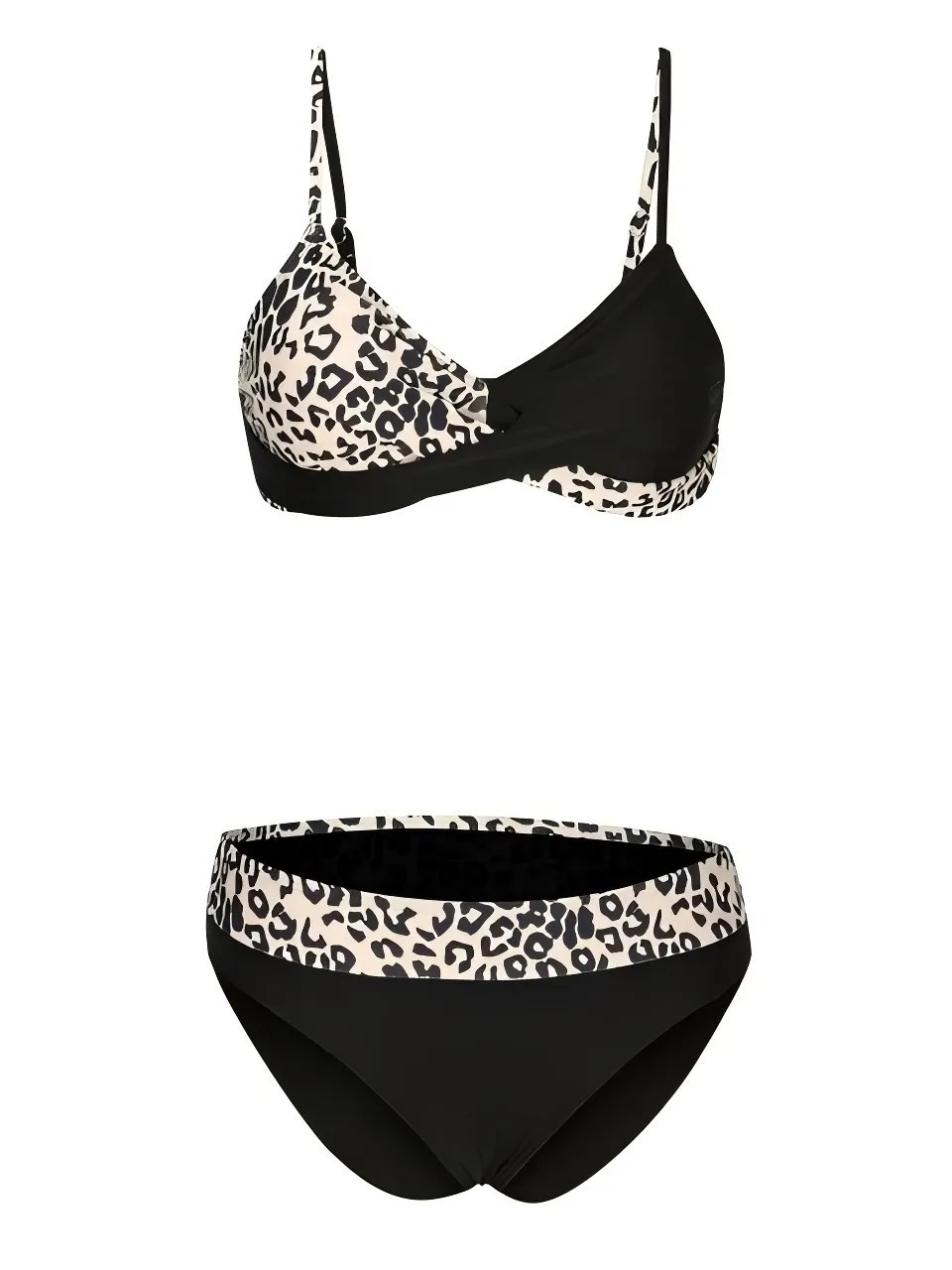 Strappy ليوبارد بيكيني 2026 مثلث ملابس السباحة الإناث المرقعة ملابس السباحة النساء الاستحمام لباس سباحة مبطن بحر #4