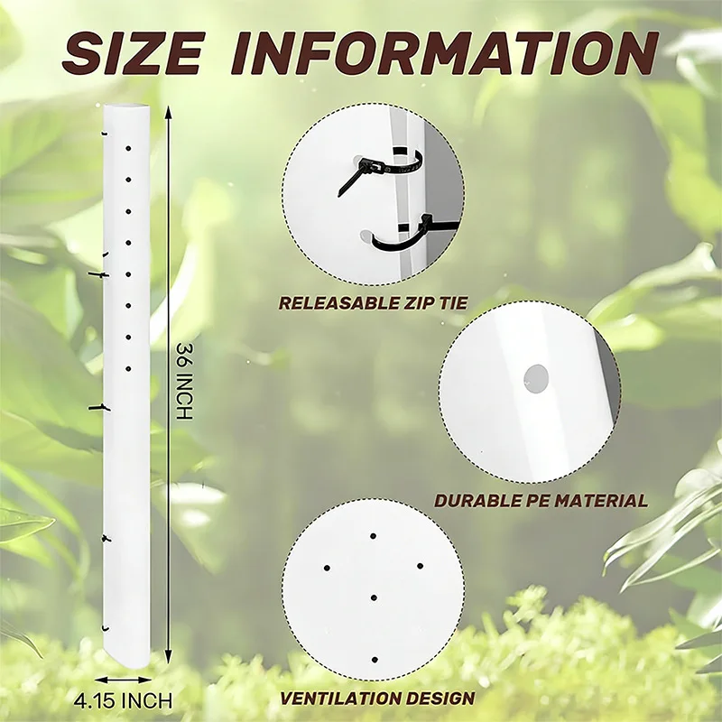 Universal Split Tree Protector Sleeve Multifunctional Seedling Cultivation Management Cover Sapling Growth Protection Set