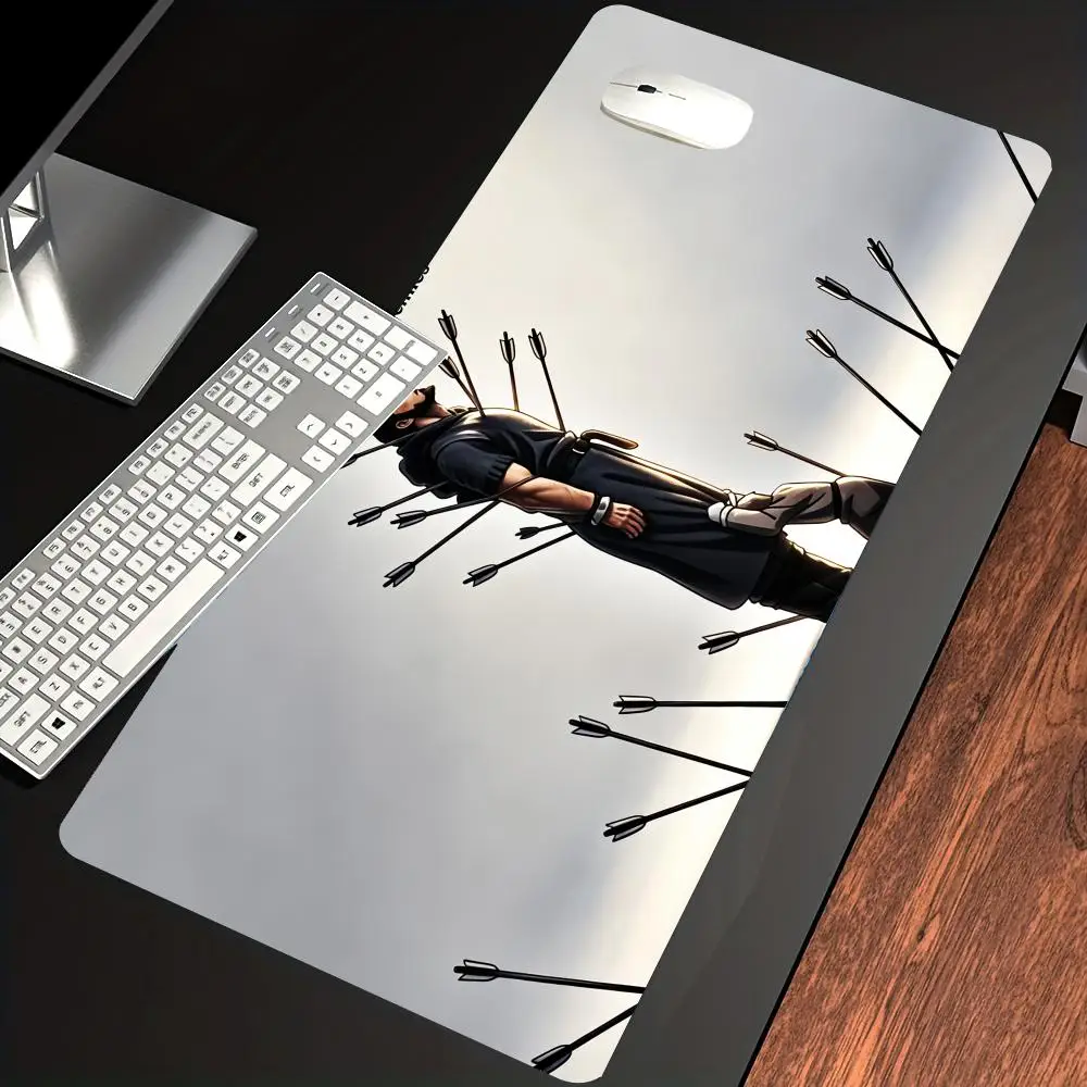 

HYBXAXC Warrior Theme Large Mouse Pad Non Slip Rubber Desk Mat Waterproof Gaming Keyboard Pad for Office Home