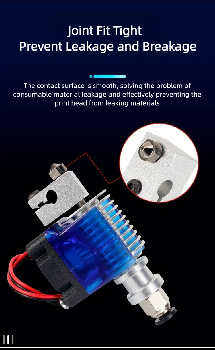 V6 Düse aus gehärtetem Stahl 0,2/0,4/0,6/0,8/1mm 1,75mm Filament M6 3D-Druckerdüse für Ender 3 Hotend Titan Extruder Prusa I3 MK3 – Detail 8