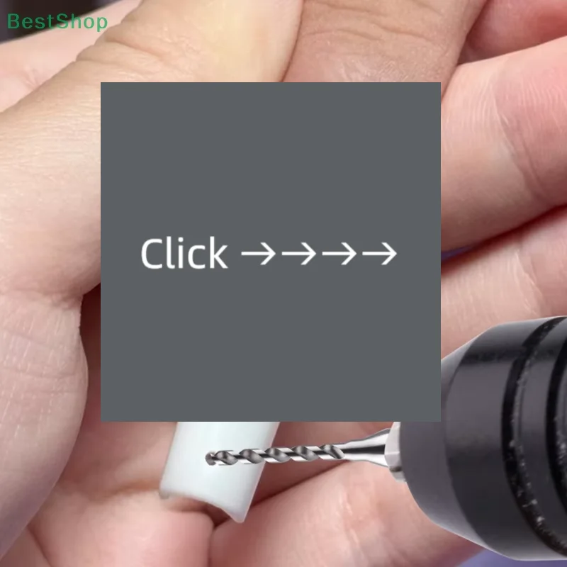 Forets à ongles en acier au tungstène, tête de meulage de Perforation pour Nail Art