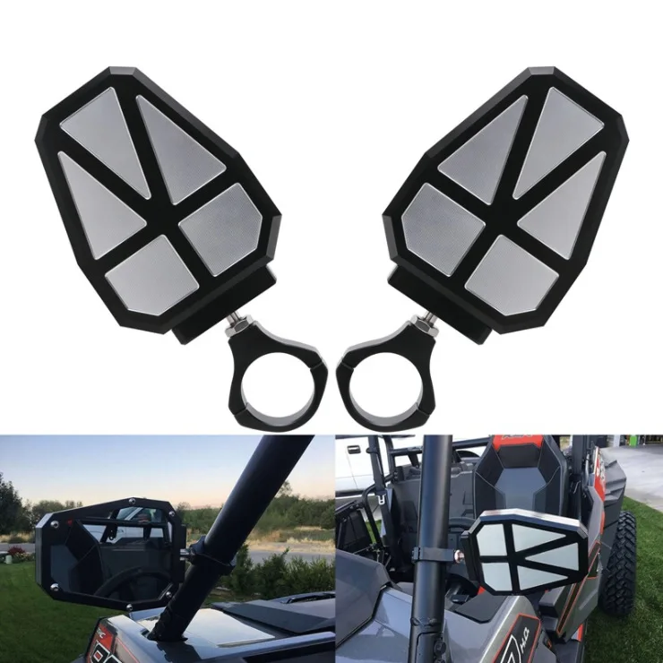 

1.75"/2" UTV Side Mirrors for Polaris RZR 570 800 900 Ranger XP1000 Rearview Mirror for Yamaha YXZ1000R Rhinos for Honda Pioneer