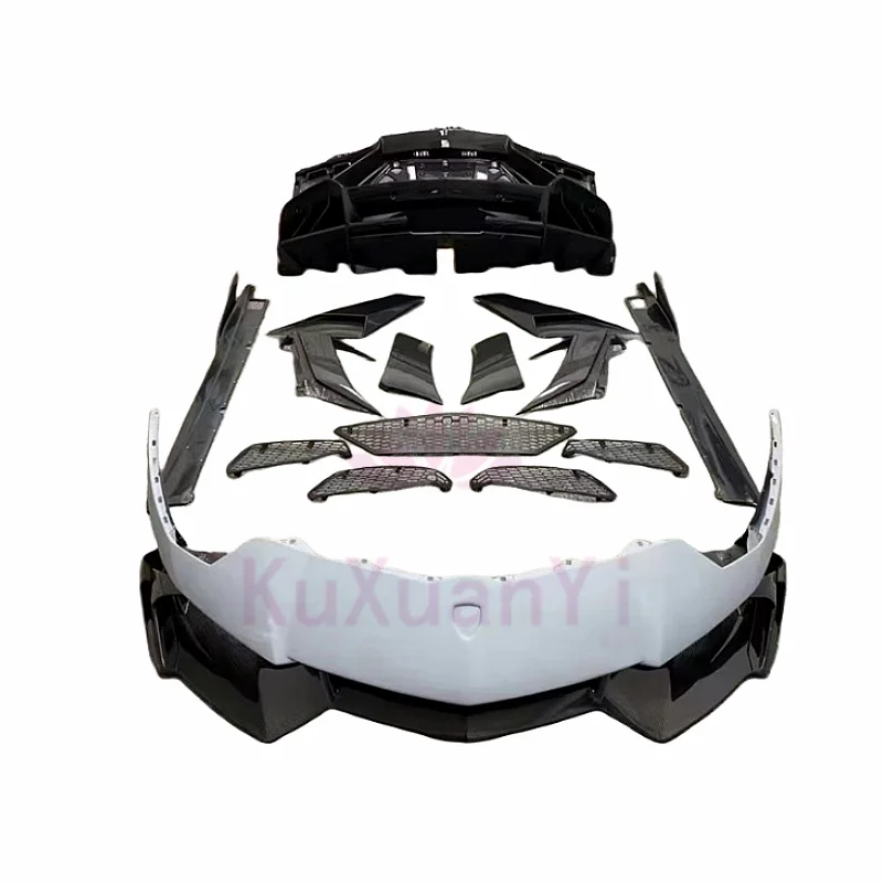 Used for Lamborghini Aventador LP700 LP720 M Style Carbon Fiber Body Kit Front Bumper Rear Bumper Side Skirt air Knife Body Kit