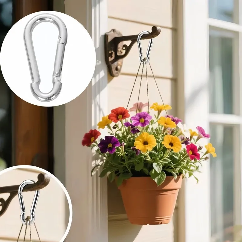 19 pcs M4 Spring Snap Hooks, Spring Loaded Gate, suitable for Daily Carry Accessories, Compact Portable Size