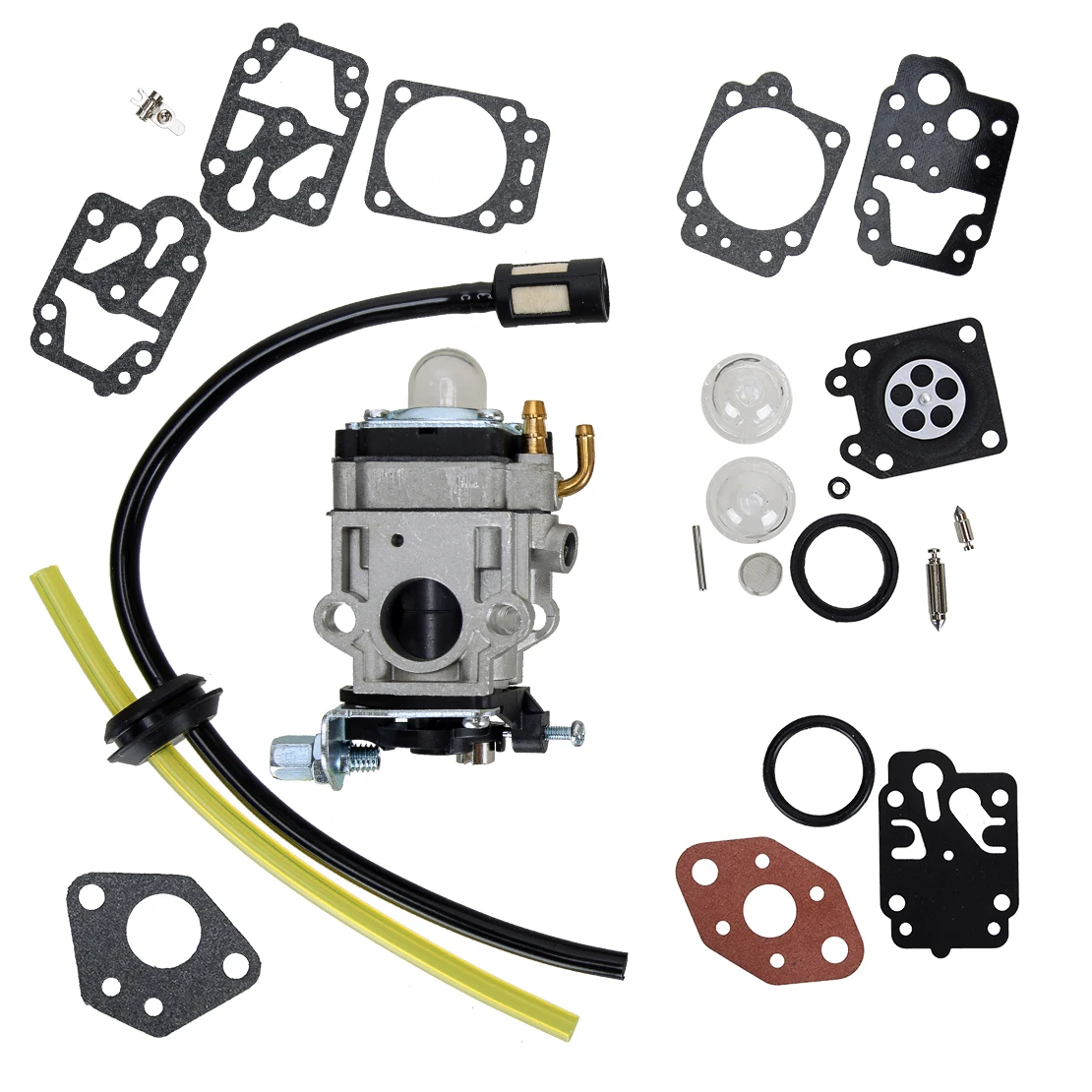Imagem -02 - Kit de Reparo da Gaxeta do Carburador Carb Apto para Florabest Fbs 43 a1 Fbk b2 4in1 Parkside Pbk a1 Pbs a1 Brushcutter