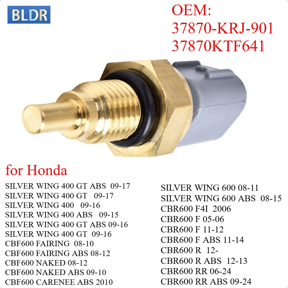 80℃ Water Tank Temperature Sensor Thermo Control Switch for HONDA SILVER WING 400 600 ABS CBF600 FAIRING CBR600 F CBR600 RR