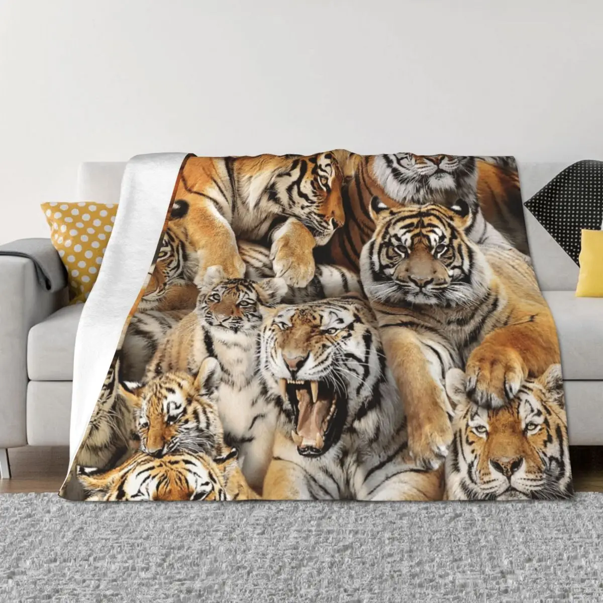 

Tigers Throw Blanket Thins Comforter Bed Fashionable Soft Beds Blankets