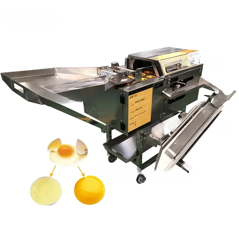 Double row electric chicken egg shell cracking machine Egg topper opener cracker equipment