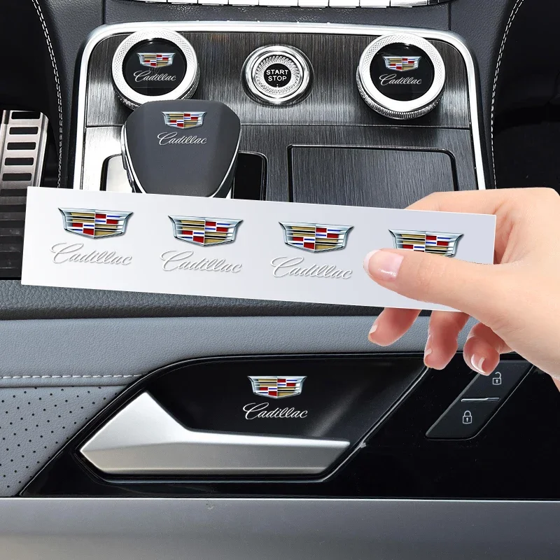

1/2/5/10Pcs Car Door Handle Badge Protector Decal Wiper Sticker For Cadillac Escalade CTS ATS SRX STS XT5 XT4 XT6 XTS CT4